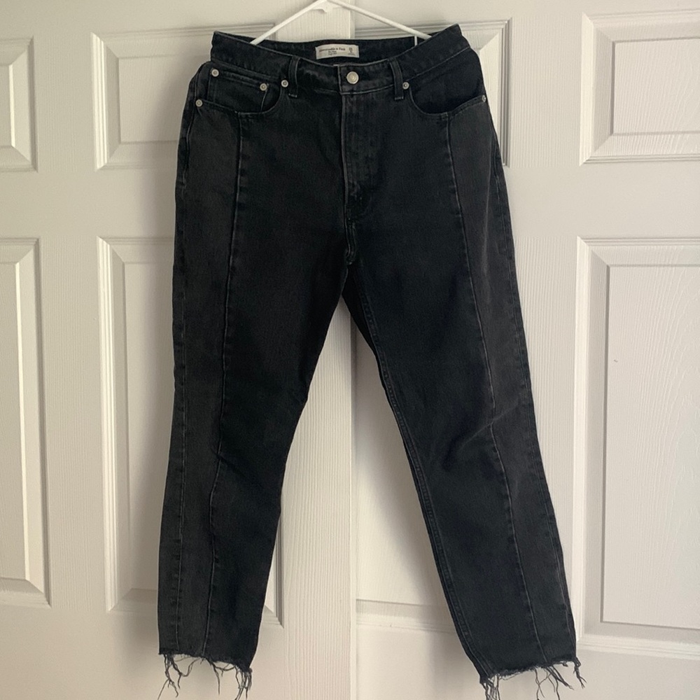 Abercrombie high rise mom jeans